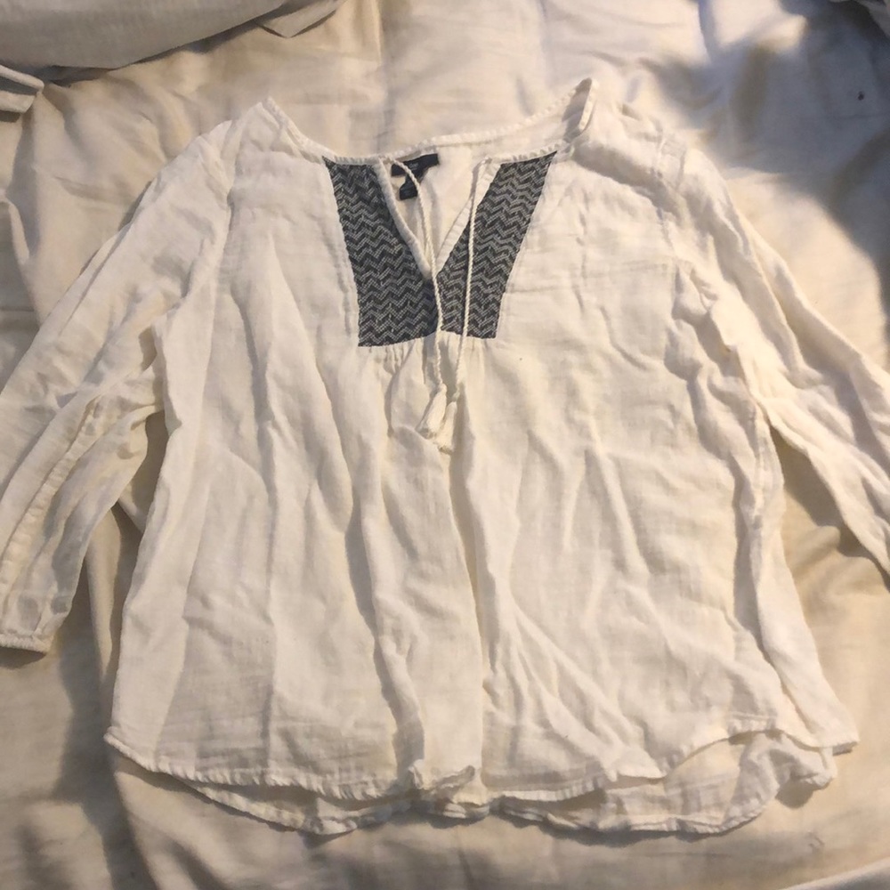 Black & White Gap Blouse